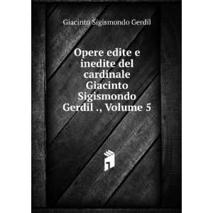   Italian Edition) Giacinto Sigismondo Gerdil  Books