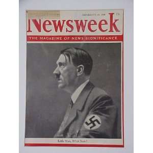 Adolf Hitler Little Man, What Now? September 20 1943 Newsweek Magazine 