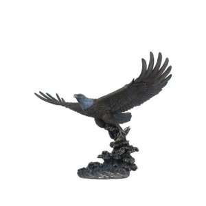   Figure Bald Eagle Catching Fish Collectible Display: Home & Kitchen