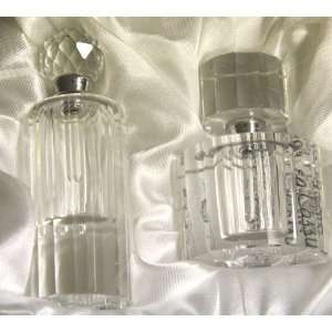 Oleg Cassini Crystal Fluted Perfume Bottle 127360   Set E:  