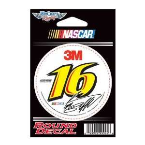  #16 Greg Biffle 2012 Round Decal 3 Inch Wincraft 23910012 