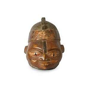  NOVICA Yoruba wood mask, She Brings Good