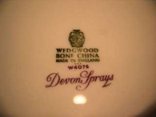 Wedgwood Bone China England Devon Sprays Dinner Plate Lightly Used 