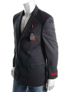 Alfani NEW Mens Suit Jacket Black Wool 42R  