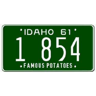 1961 IDAHO STATE PLATE  EMBOSSED WITH YOUR CUSTOM NUMBER:  