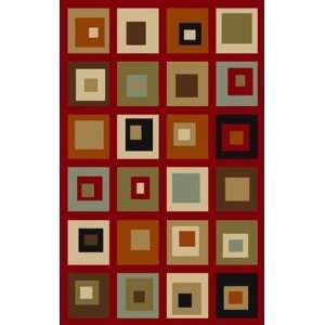  Concord Global Norah Squares Red   3 3 x 5