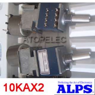 1pc ALPS 10KAX2 Motorized 8P Volume Potentiometer RK27  