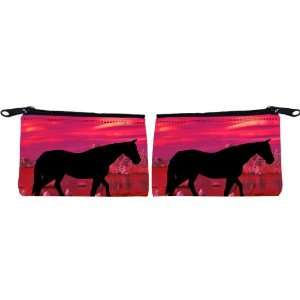  Rikki Knight Horse Silhouette on Red Sunset Design Scuba 