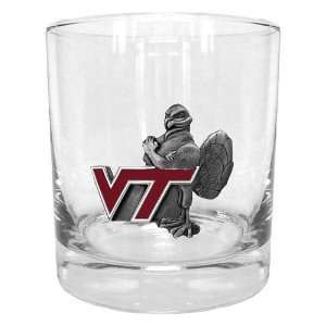    NCAA Virginia Tech Hokies Round Rocks Glass: Sports & Outdoors