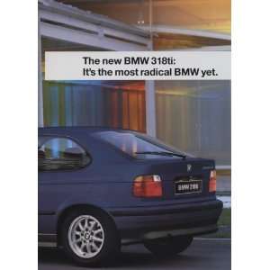  1995 BMW 318ti Sales Brochure Catalog 