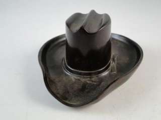 Vintage Bakelite Plastic Salesman Sample Cowboy Hat Resistol Ashtray 