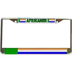  Afrikaner Flag Chrome License Plate Frame: Automotive