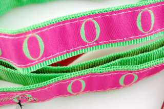 Oprah Winfrey O Dog Leash Rare Retired Pink/Green  