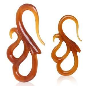   Horn Taper is all hand carved and polished  4g (5mm)   Sold as a Pair