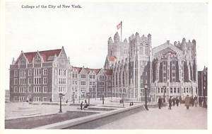 City College of New York Vintage Postcard  