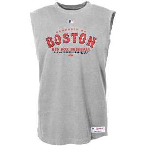 Majestic Boston Red Sox Ash Property Of Sleeveless T shirt:  