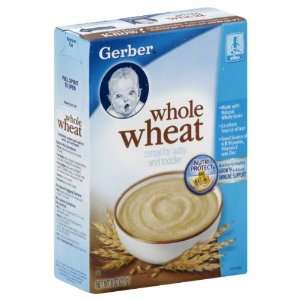 Gerber Whole Wheat Cereal for Baby and Toddler 8 Oz  5 Packs  