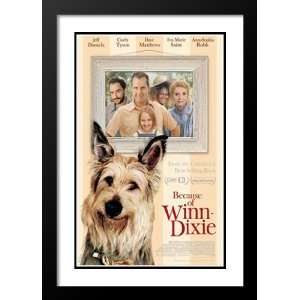  Because of Winn Dixie 32x45 Framed and Double Matted Movie 