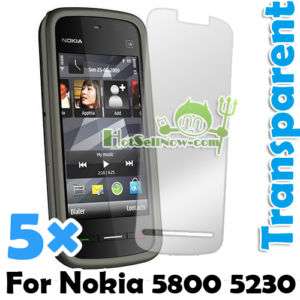 pack Transparent Screen Protector for Nokia 5800 5230  