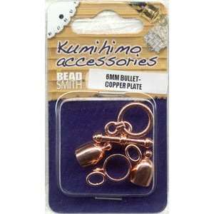   Set for Kumihimo, Bullet Caps, Copper Plated: Arts, Crafts & Sewing