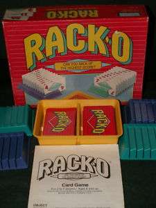 Rack O Card Game Racko Game Parker Brothers 1994 CIB  