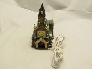 Vintage Stone Cathedral Church Light Up House Christmas Decoration 