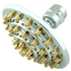   inch diameter triple tier brass nozzles shower head: Home Improvement