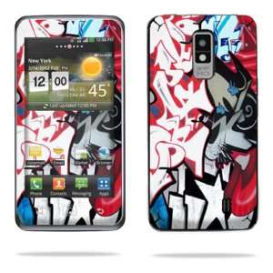   Skin Decal Cover for LG Spectrum 4G Cell Phone Skins Graffiti Mash Up
