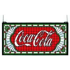   Victorian Tiffany Coca Cola Web Stained Glass Window