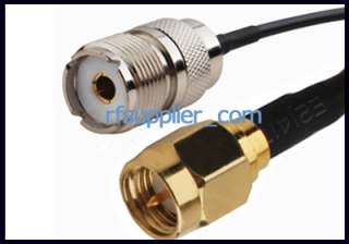  50 ω 2 connectors pl259 uhf so239 female sma male 3 optional cable 