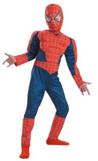 SpiderMan 3 Red Muscle Child Costume Size 10   12  