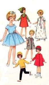 VINTAGE 8 PENNY BRITE DOLL CLOTHES Pattern 6207  