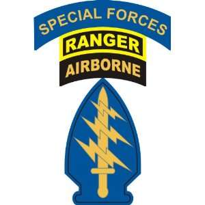   United States Army Special Forces Ranger Airborne Sticker: Automotive