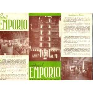  Hotel Emporio Brochure Mexico City 1950s 