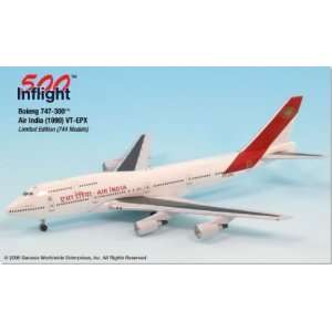  InFlight 500 Air India B747 300 Model Airplane Everything 