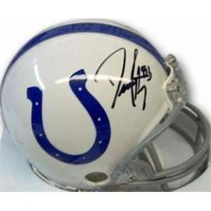 : Dwight Freeney autographed Football Mini Helmet (Indianapolis Colts 