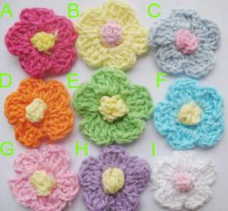 Wholesale* 450 Handmade Crochet Spring Flower Applique  