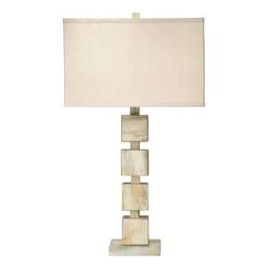  Cube Faux Horn Table Lamp Base in White: Home Improvement