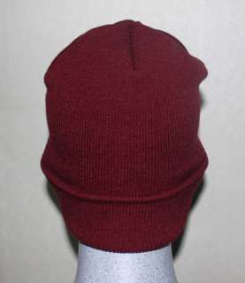 Washington Redskins Knit Beanie Hat Dark Burgundy Color  