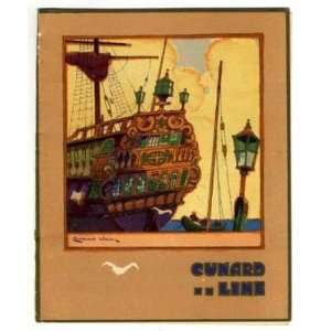  Cunard Line Menu R M S Caronia 1930: Everything Else