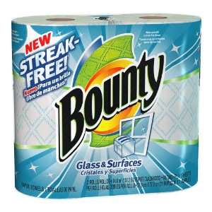  Bounty Paper Towels, 2 Big Rolls, Glass & Surfaces, 90 Two 
