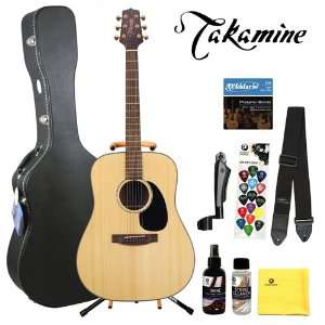 Takamine G340 Acoustic Guitar with DPS/Planet 16 Pick Sampler DAddario 