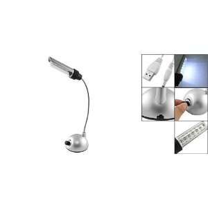   Gino Adjustable Neck 6 LED White Lighting USB Desk Lamp: Electronics
