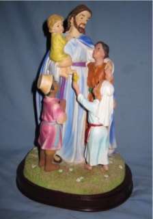 Let the Little Children Come to Me Jesus Christ Statue