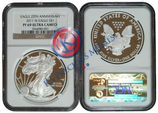 2011 W $1 American Silver Eagle NGC PF69 PF 69UC  
