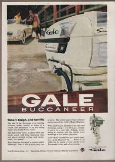 Original 1959 Vintage Ad Gale Buccaneer Sovereign 35HP Outboard Motors 