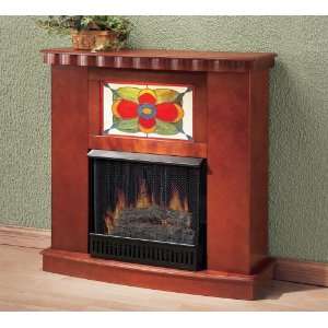    Tiffany Fireplace with Firebox / Screen Kit