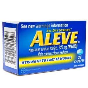  Aleve  Pain Reliever, 24 caplets: Health & Personal Care