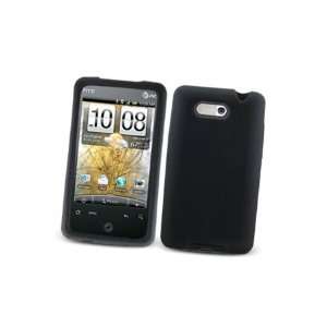  Silicone Skin BLACK Rubber Soft Cover Case for HTC ARIA 