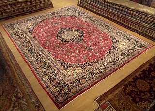 10x13 Beautiful Handmade Antique Persian Isfahan Silky Wool Rug Great 